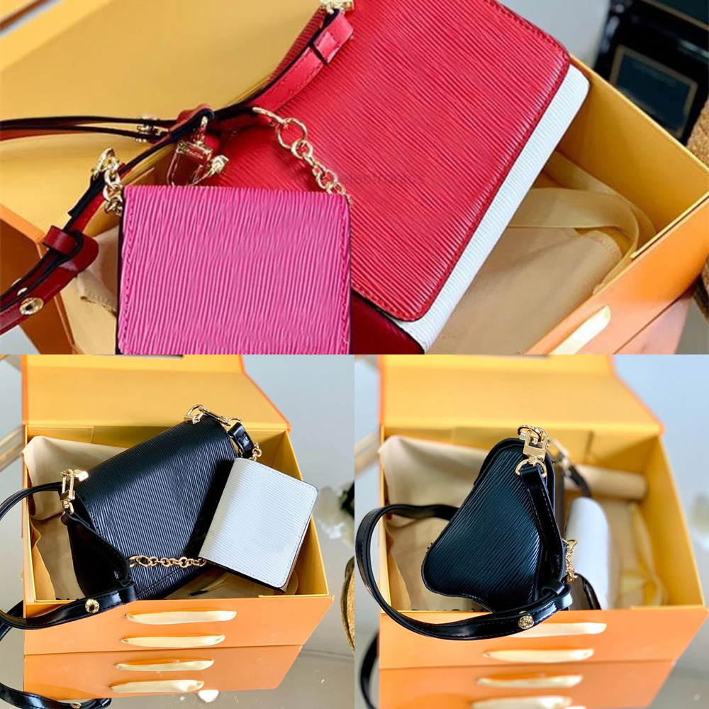 

High Chain Crossbody Bag Womens Handbag Wallets Fashion Quality Genuine Leather Messenger Bag Lock Plain Purse Bestselling Artwork