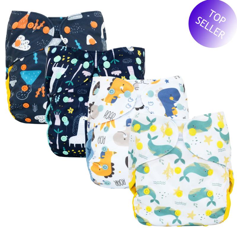 

Cloth Diapers Happy Flute Big XL Diaper Cover For Baby 2 Years And Older, Stay-dry Inner,Adjustable Size, Fits Waist 36-58 Cm, Ef282