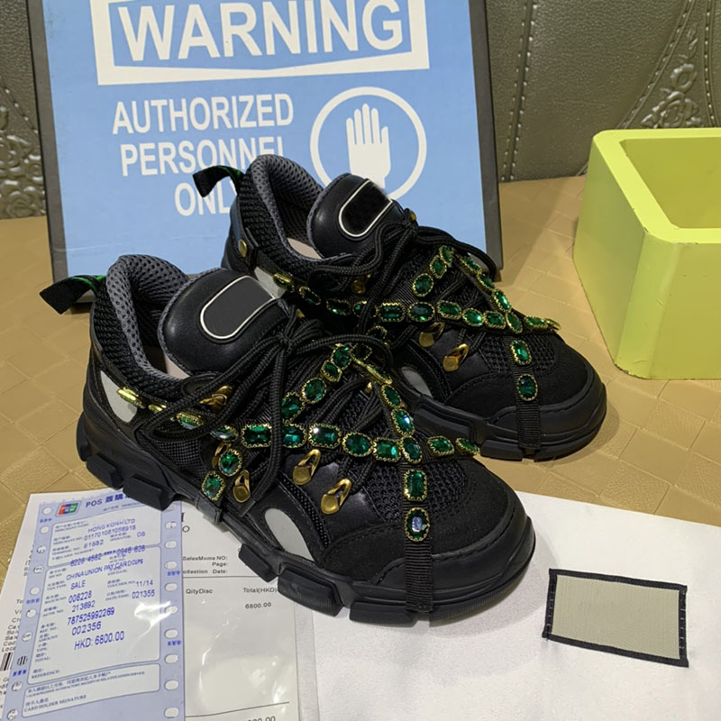 

High quality diamond men's and women's casual shoes fashion luxury stylist detachable shoes diamond full matching shoes, 4.