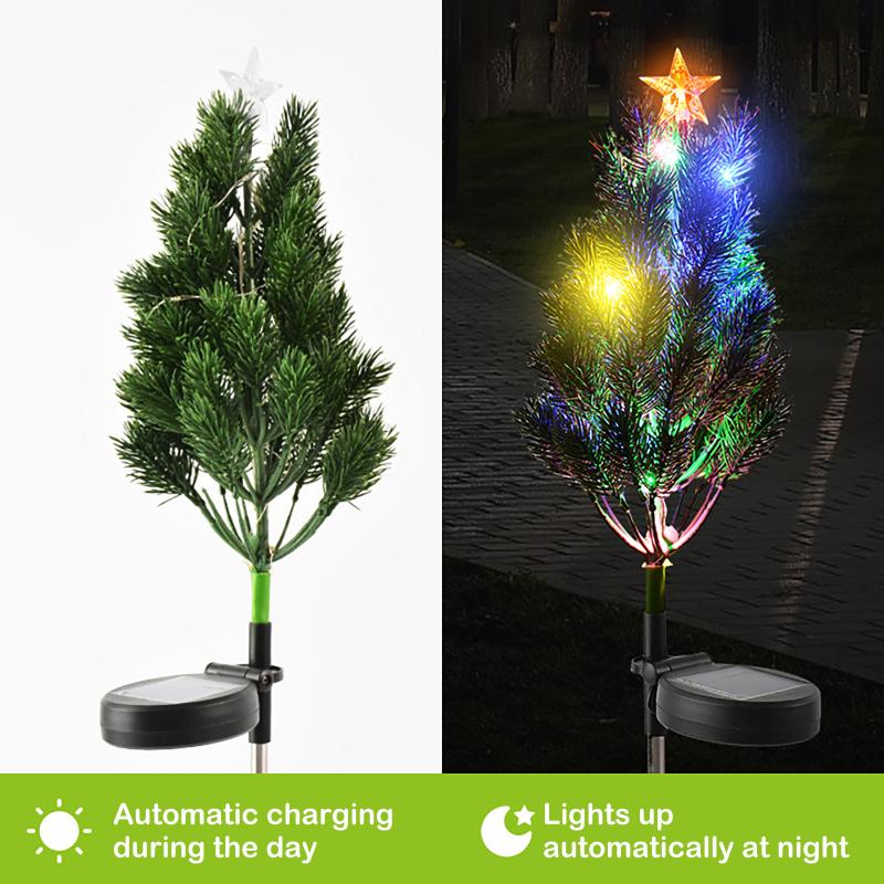 

Christmas Decorations Solar Tree Lights Outdoor Decorative Garden Stakes Led Path