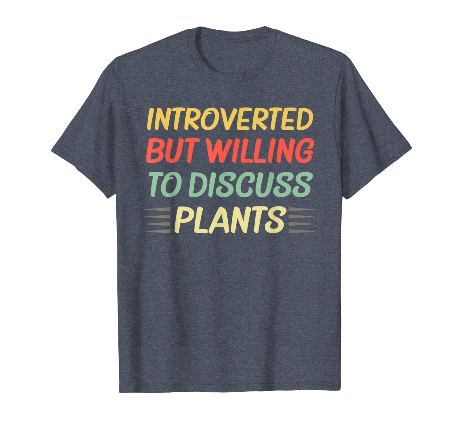 

vintage introverted but willing to discuss plants t shirt, White;black