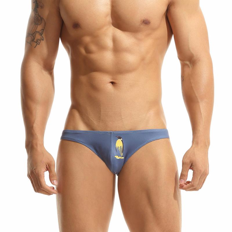 

Men's Swimwear 2021 Mens Sexy Underwear Low Waist Swimming Trunks Surffing Boxer Beach Shorts Gay Bikini Swimsuits Bathing Suit Briefs