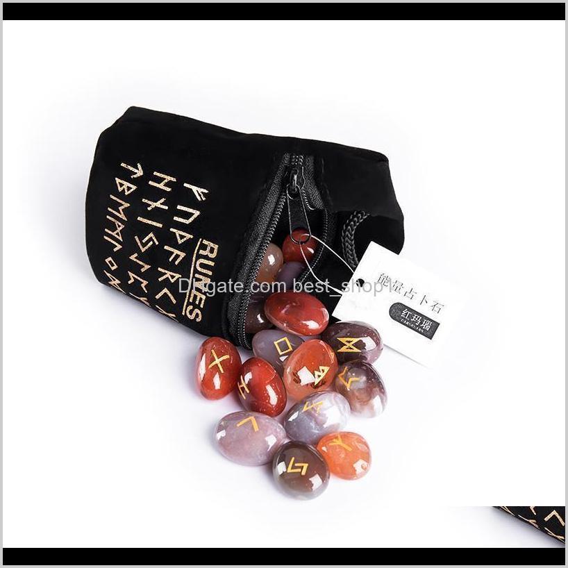 

Pendants 25Pcs Natural For Divination Crystal Quartz Chakra Energy Stones Rune Qylmiv Wlpsc 3Qrzf, Black