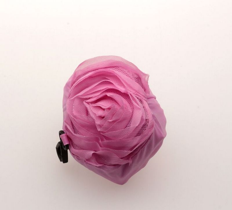 

10 Pcs Pink Color Pretty Rose bag Foldable Eco Reusable Shopping 39.5cm x38cm (432)