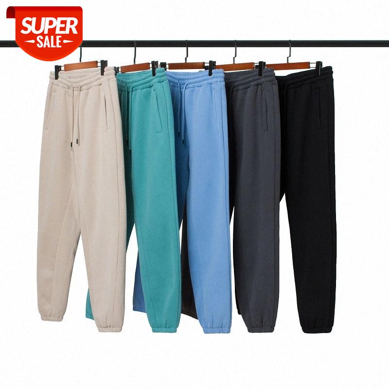 

Solid color leggings pants hip-hop plus velvet thick loose drawstring casual men #af38, Black