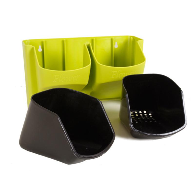 

Planters & Pots Ly Self Watering Flower Pot Stackable Vertical Planter Wall Hanging Durable For Garden Balcony CLA88