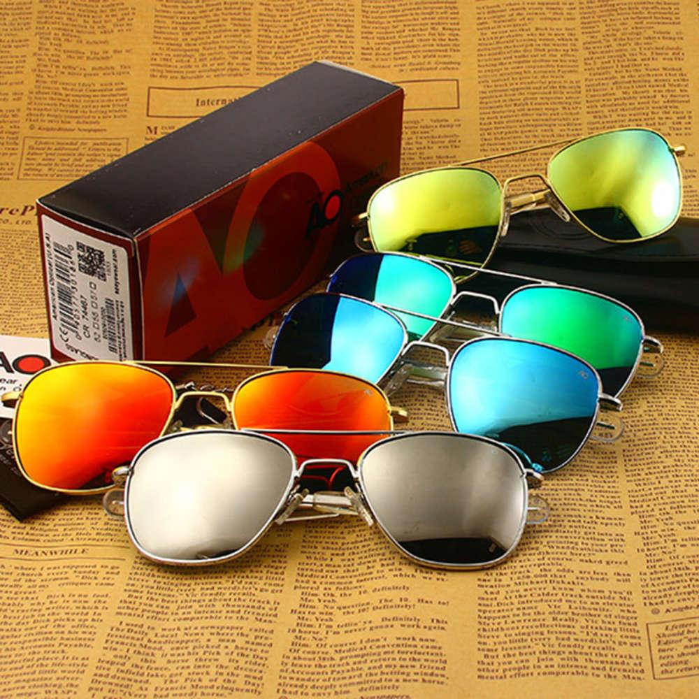 

AO aviation Pilot sunglasses American Optical polarized Polaroid lenses are suitable for beach driving and fishing with packaging