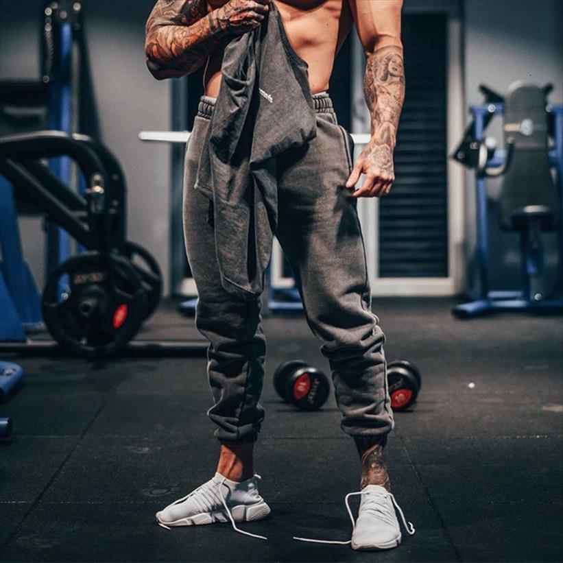 

solid gym sweatpants joggers women pant casual trousers male fitness sport workout cotton track spring autumn sportswear, Black