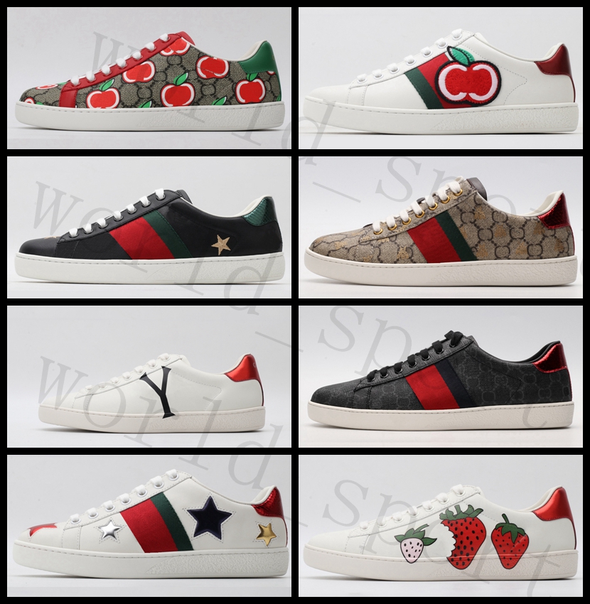 

2022 Newest fashion Rhyton leather lace up Bee trainer casual shoes Cat Tigerprint Luxury Vintage lover designer shoe women's men's Trainers sneakers with logo box