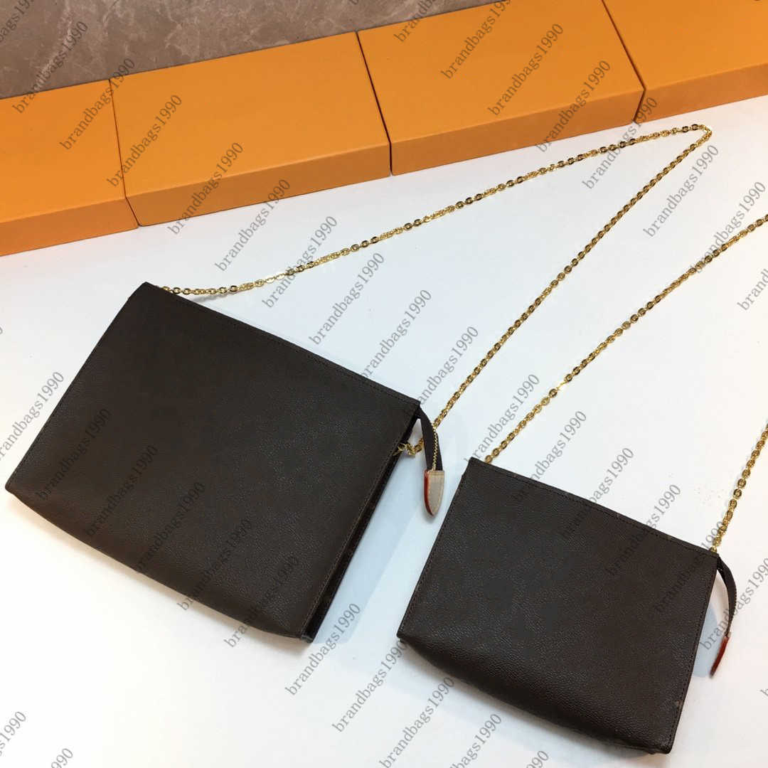 

2020 New Travel Toiletry Pouch 26 cm Protection Makeup Zipper Bags Clutch Women Genuine Leather Waterproof 19 cm Cosmetic Bags For Women, Old flower