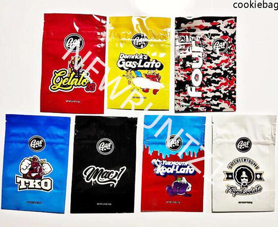 

Gasco bag smell fourlato gelato33 and Gaslato Child Proof Resealable Bags YUKMOUTH KOOI-LATO mylar packaging Candy bags