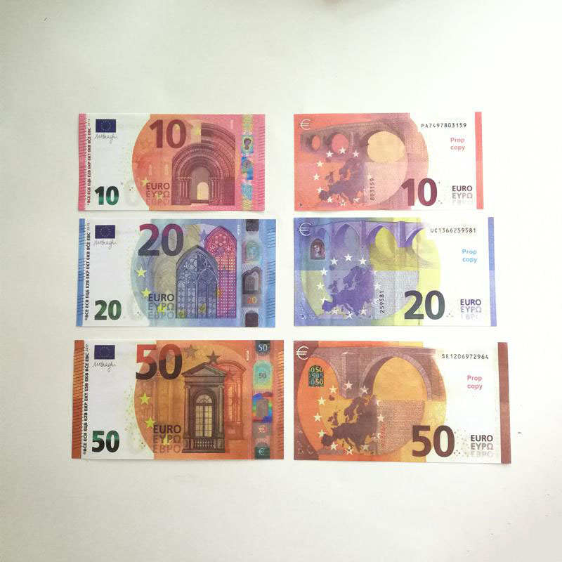 

Banknote 1 5 10 20 50 100 US Dollar Euros Spraying Children's Toys Props Film Moneys Denominations Entertainment Fake Money