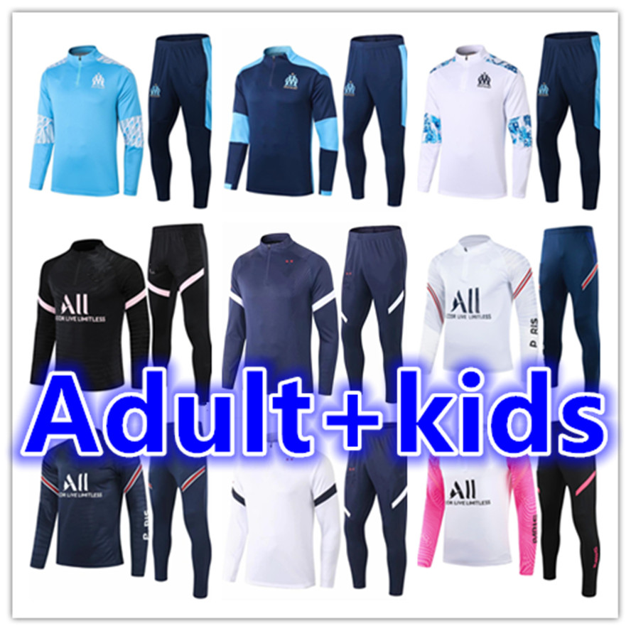 

2021 2022 men + kids soccer tracksuit training suit jerseys kits 21 22 mens kid survêtement de football jersey tracksuits jogging jacket sets maillot foot