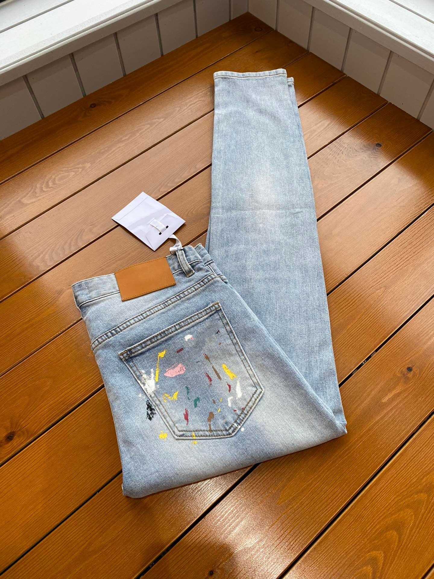 

2021 Autumn and winter paris ITLAY SKINNY jeans Casual Street Fashion Pockets Warm Men Women Couple Outwear free ship d0104., Blue