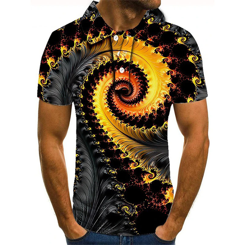 

Tunnel vortex pattern men' 3D printed T shirt visual impact party top streetwear punk gothic round neck high quality American muscle style short sleeves, Contrast color