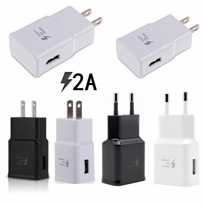 

Adaptive Fast Charging USB Wall Quick Charger Full 5V 2A Adapter US EU Plug For Samsung Galaxy S20 S10 S9 S8 S6 Note 10