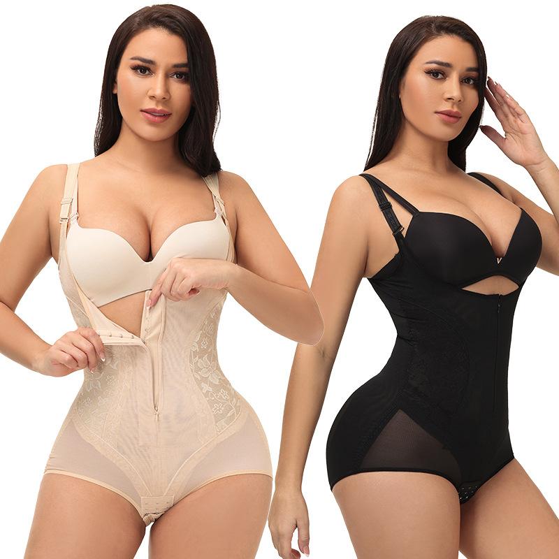 

Women' Shapers Double Tummy Hip Lift Plasticity Corset Flat Belly Shoulder Straps Full Body Shapewear Shaping Suit Beauty Chest CorsetWomen, 01