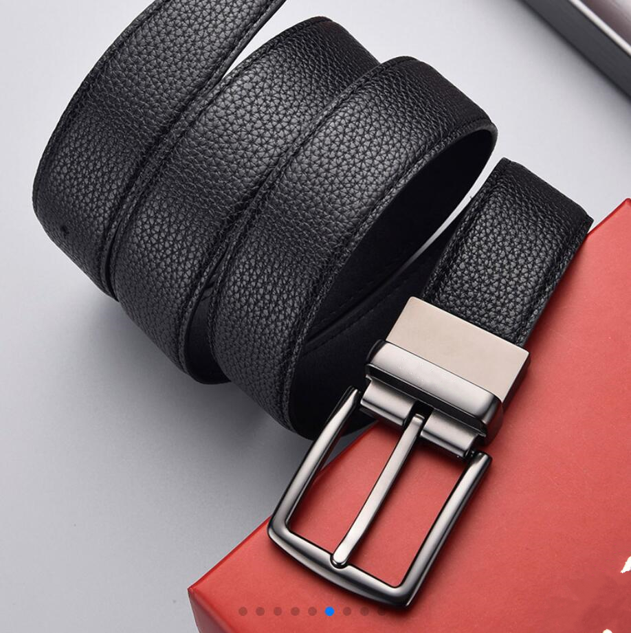 

2021 leather belt Big buckle genuine box designer men women high quality mens belts AAA18