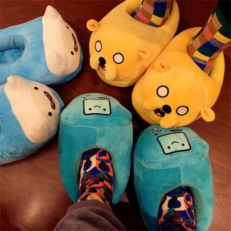 

Slippers 2021 Winter Cotton Lady Indoor Lover Warm Plush Shoes Home House Car