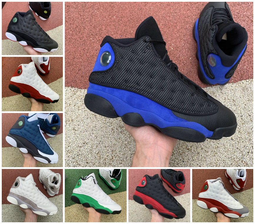 

Jumpman 13s Basketball Shoes Mens Womens 13 Court Purple Reverse Bred Obsidian Hyper Royal Starfish Flint Playground Lakers He Got Game Trai