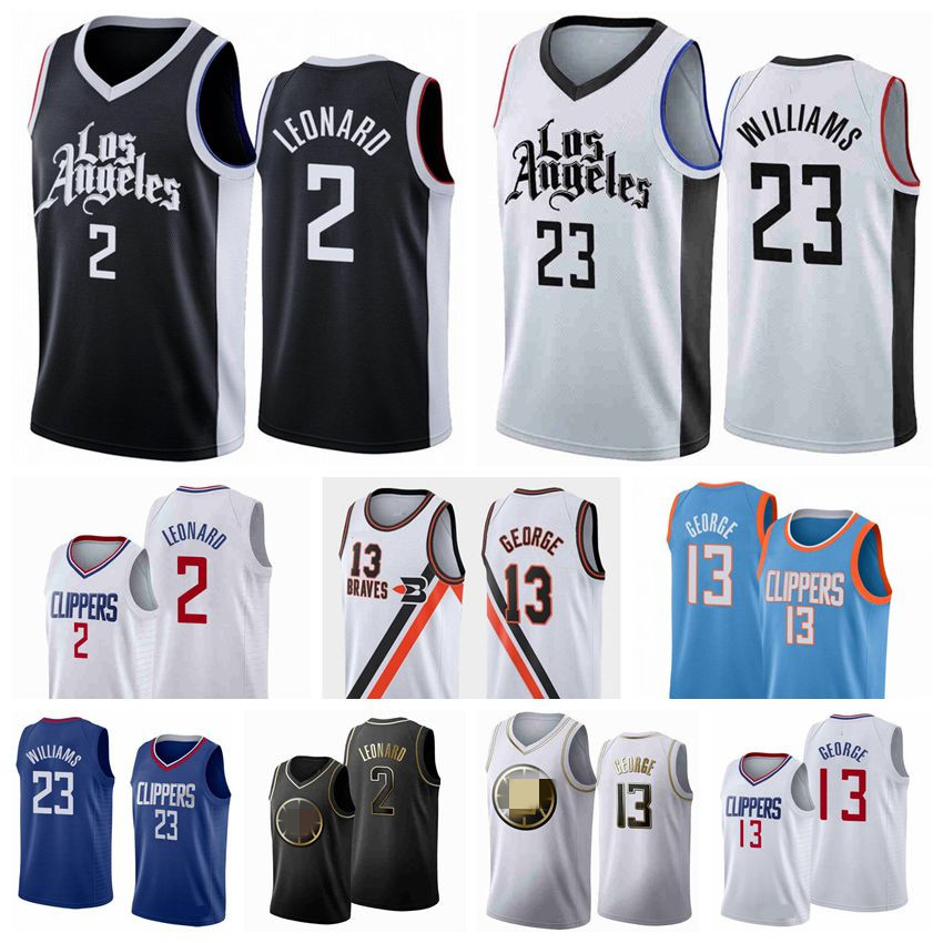 

Los AngelesClippersMEN's 2 Leonard Jersey Paul 13 George Lou 23 Williams Basketball Jerseys 2021 City Swingman edition Blue Black White, Black;red
