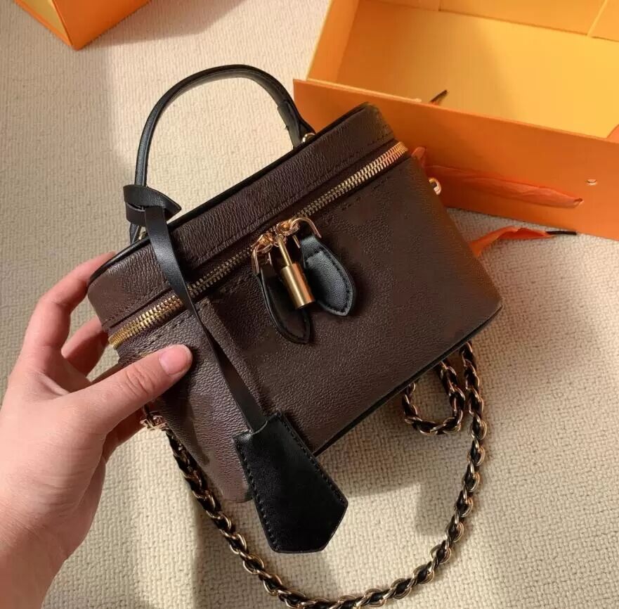 

2021 Designers Cosmetic Bags Nice Series Women Shoulder Bags Fashion Makeup Toiletry Bag Crossbody Lady Handbags, Yellow flower