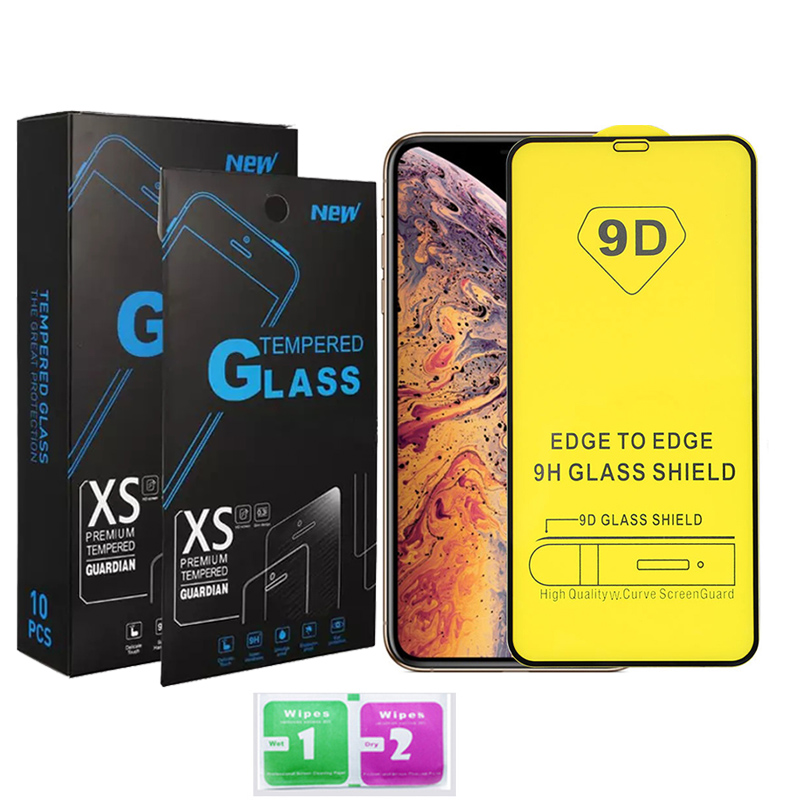 

9D Tempered Glass For iPhone 13 11 12 Pro Max Screen Protector For iPhone X Xr Xs Max 6 6S 6P 7 8 Plus Full Cover Glass