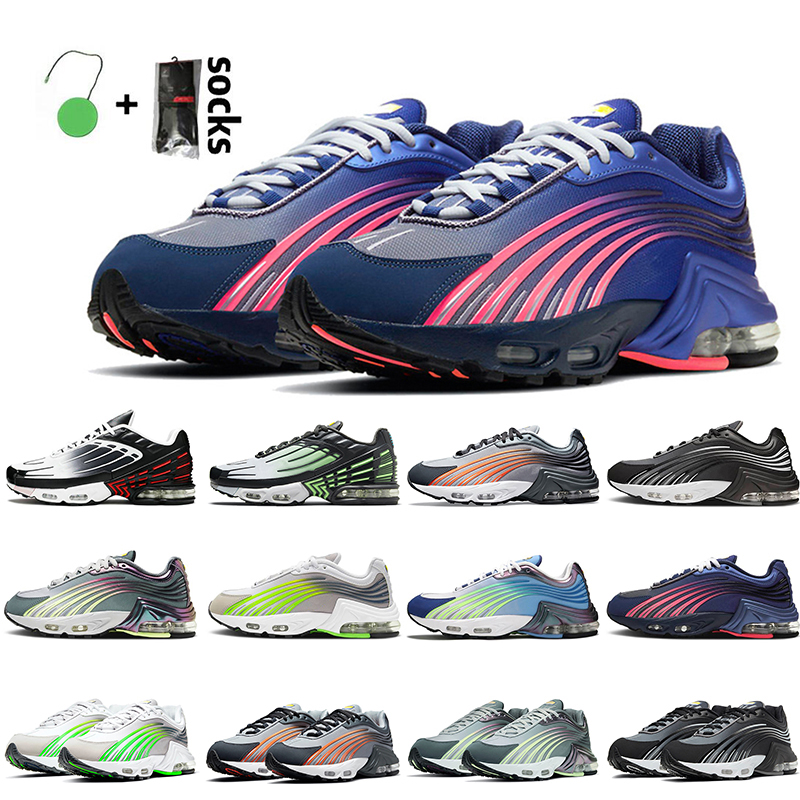 

Top Fashion Tn Plus 2 Tuned Running Shoes Mens Sneakers Deep Royal Blue Black Reflect Silver College Grey Electric Green Trainers Size 36-46, No.25 leather triple white 39-45