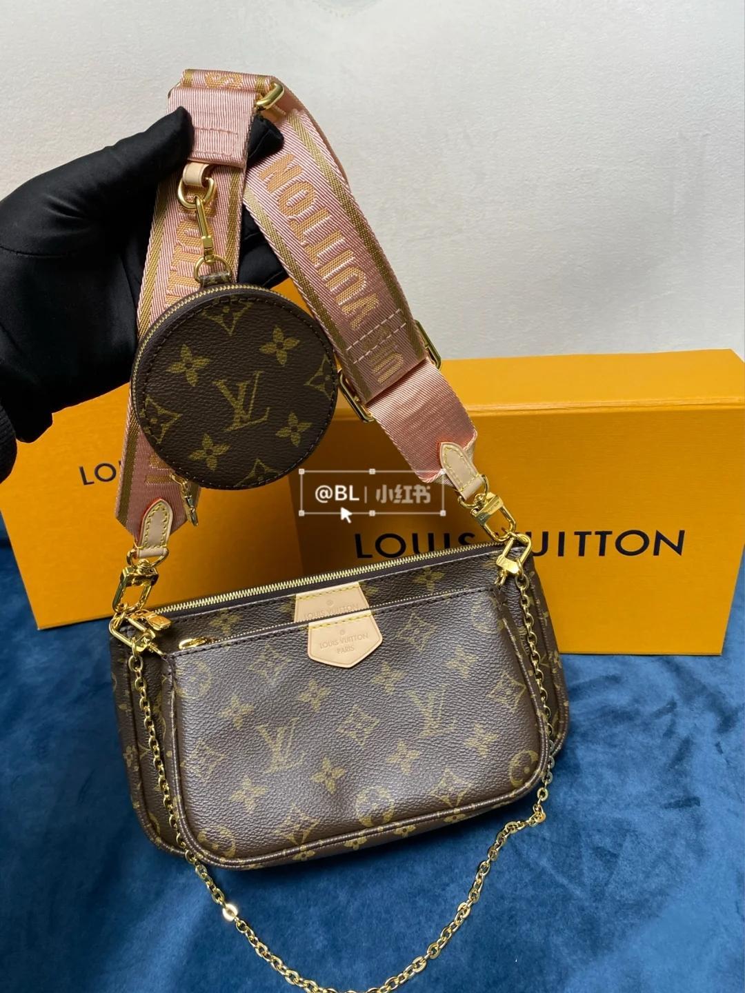 

LV LOUIS Wallet VITTON favorite multi pochette accessories handbag genuine leather shoulder crossbody bag purses 3 pcs purse bags, Red;black