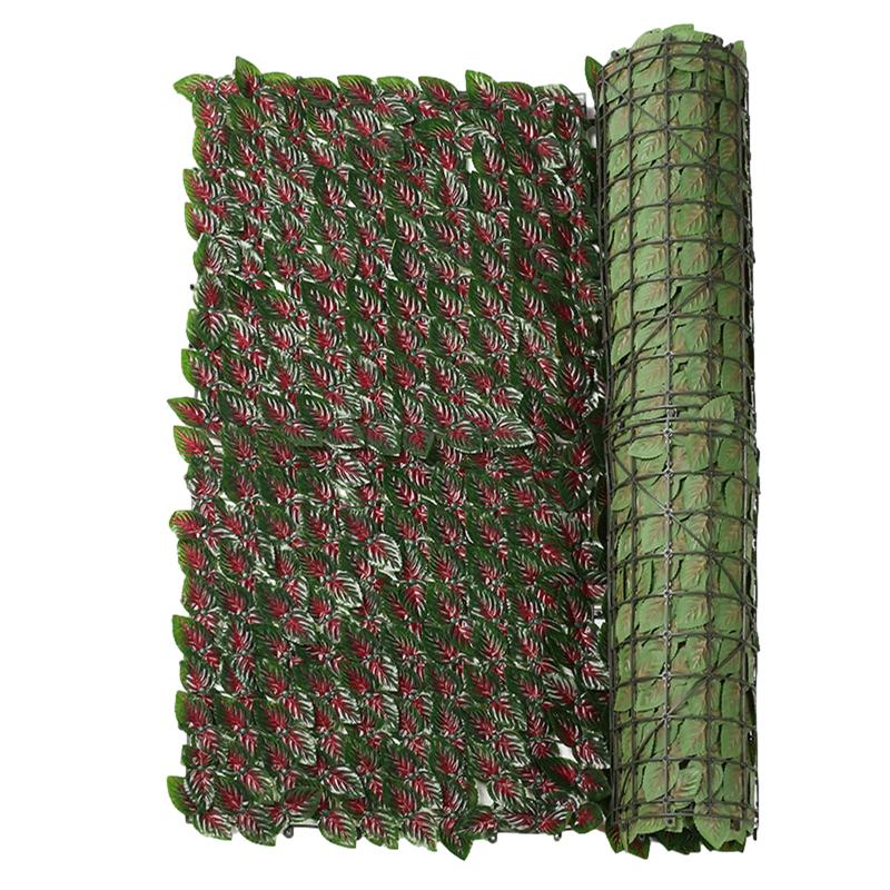 

Decorative Flowers & Wreaths Protection Artificial Balcony Green Leaf Fence Privacy Screen Panels Rattan Plants Garden Decoration