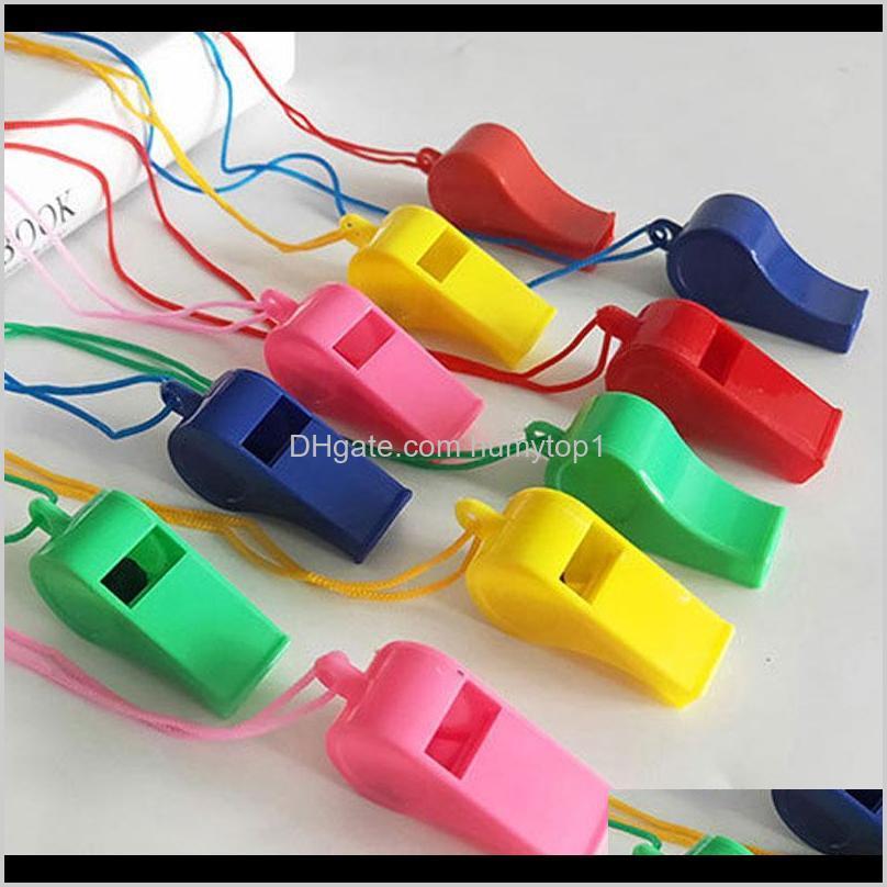 

Balls Colorful Plastic Referee Whistle Noise Maker For Soccer Basketball Sport Game Cheerleading Whistles 2Eivg Hgdv3