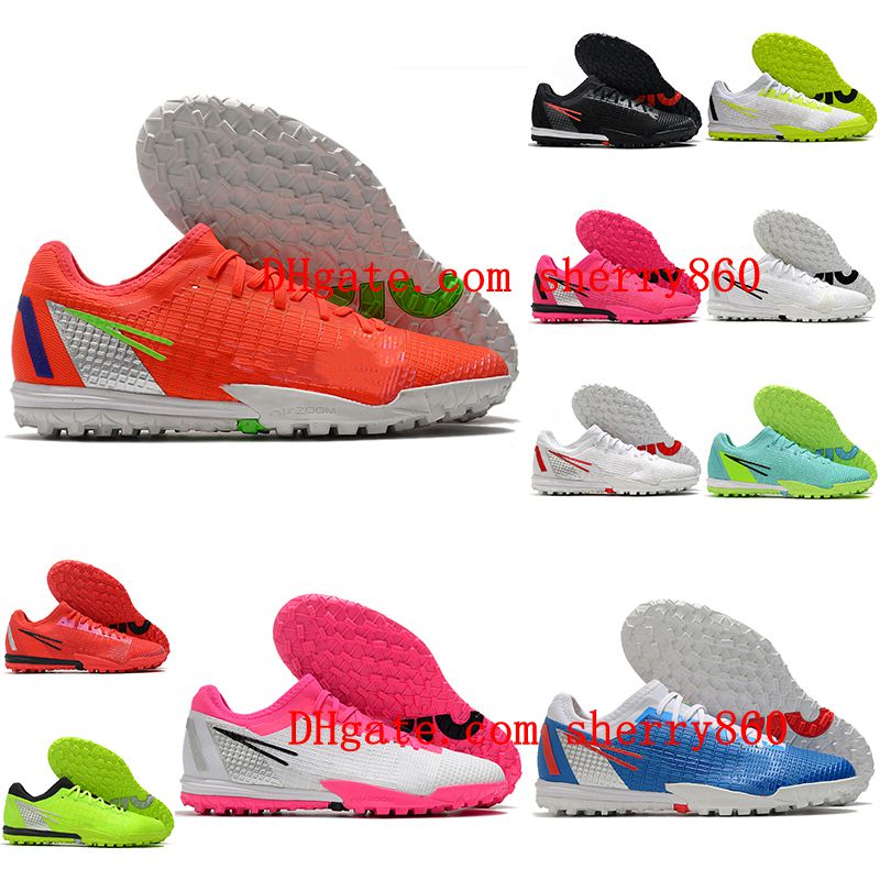 

2021 soccer shoes mens cleats Mercurial Superfly 14 Pro TF Turf leather CR7 neymar ronaldo low ankle football boots, As picture 3