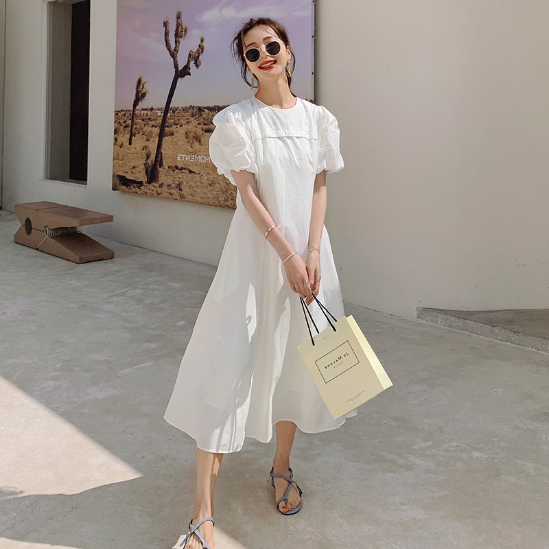 

Luxury designers Maje Kara white French dress for women' summer design