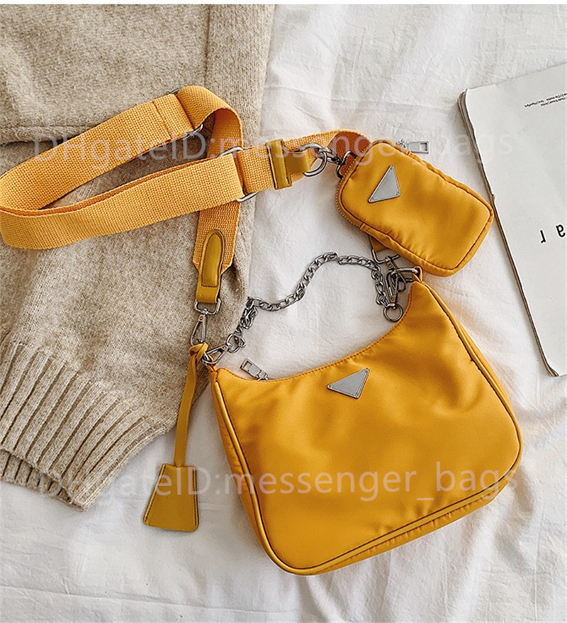 

2021 Shoulder Bag Handbags Clutch Bags Cross body Non-Woven Half Moon Totes Re-Edition 2005 Re-Nylon Luxury Designer Lady Fashion