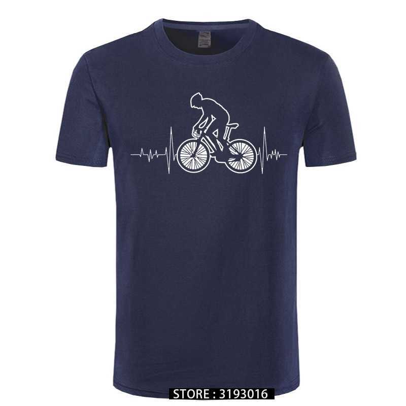

Mountain Biking MTB T Shirt Brand Clothes Bicycles shirt Bike Heartbeat Funny Bicycle Cycling Gift T-Shirt 210629, Red yellow