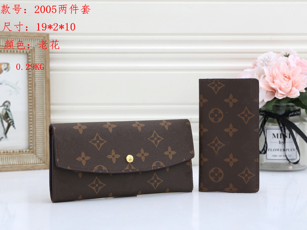 

2021 Men's And Women's Long Wallet LVLOUISVITTON BAGVUTTON, Red;black