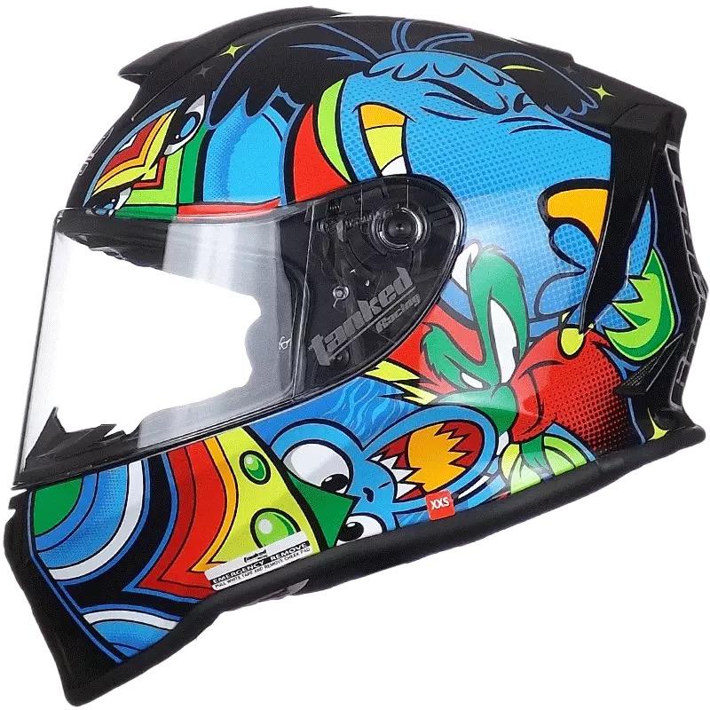

Tank Helmet Children's Motorcycle Full Face Double Lens Capacete Helmets