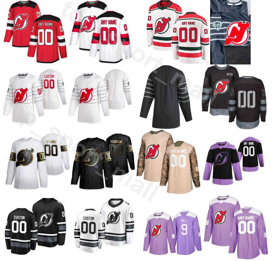 

Custom New Jerseys Devils Hockey 76 PK Subban Jerseys Men Golden Edition Fights Cancer 20 Blake Coleman 91 Taylor Hall 17 Wayne Simmonds, White