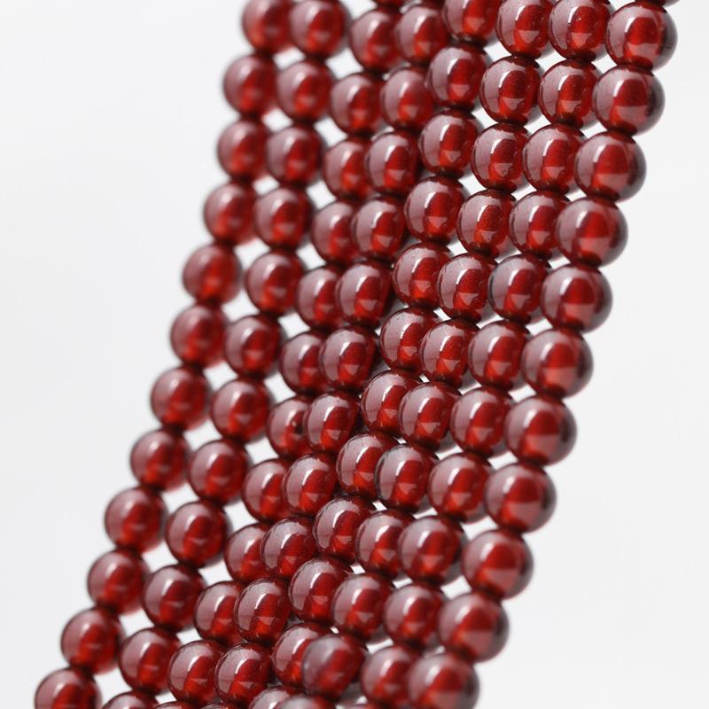 

Other 3-8MM Natural Round Stone Beads Crystal Garnet Loose For Jewelry Making DIY Bracelet Necklace