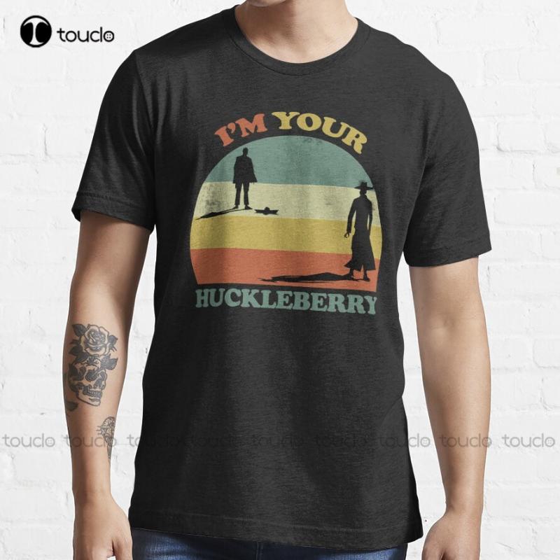 

Women's T-Shirt I' Your Huckleberry Vintage Cowboy Say When BowlingÂ Shirts For Men Custom Aldult Teen Unisex Digital Printing Tee Shirt, White