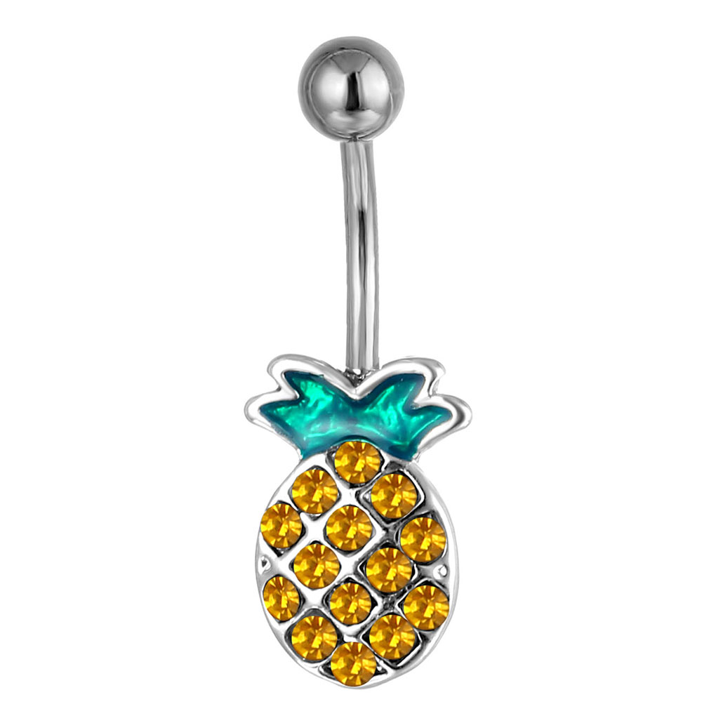

D0935 Pineapple Belly Navel Stud