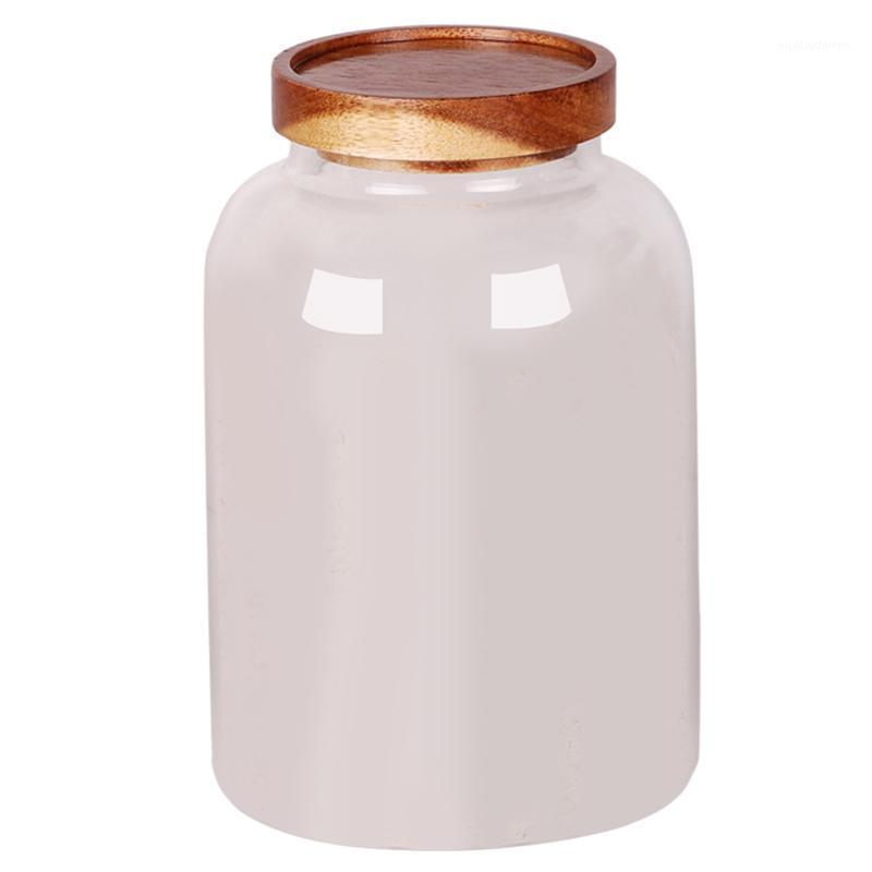 

Storage Bottles & Jars 1pc Glass Tank Round Clear Container Sealing Tea Canister Multifunctional Jar Home Storage(1950ml)