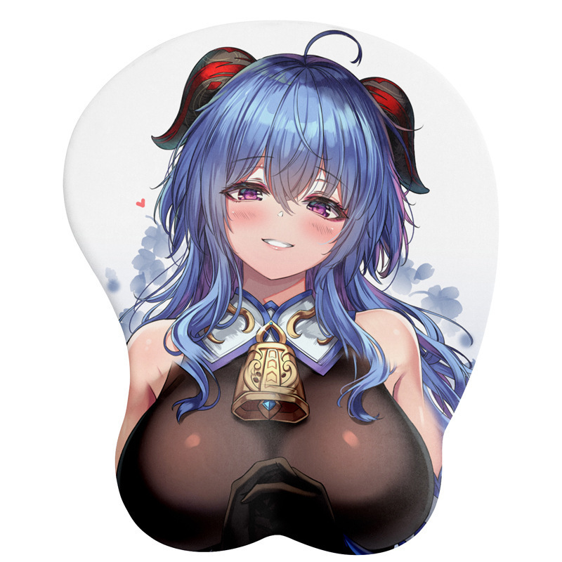 

Anime Sexy Girl 3D Boobs Gaming Mouse pads with Silicone Gel Wrist Rest