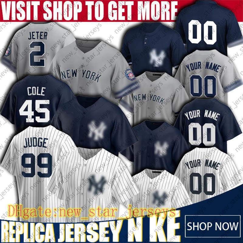 

New Custom York Baseball Yankees Jerseys 99 Aaron Judge Jersey Derek Jeter Jerseys Gerrit Cole Dj Lemahieu Jersey Gary Sanchez Jerseys, Blue;black