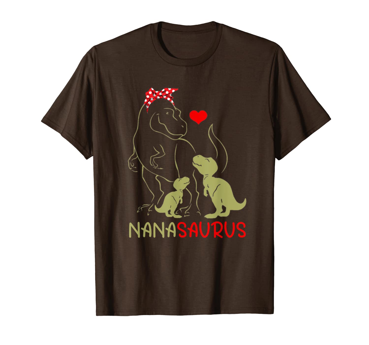 

nanasaurus t shirt t rex nana saurus dinosaur women mom gift, White;black