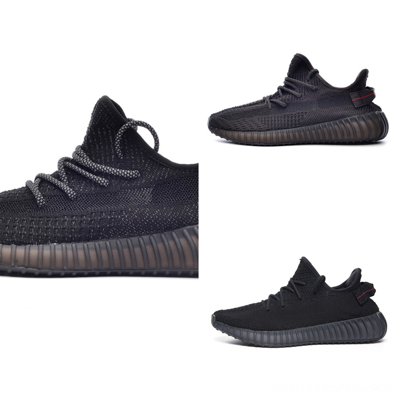 

rc8xq big size kanyewest vens womens womens shoes 350 fade carbon black reflective sneakers 350 boost running shoe natural static cream