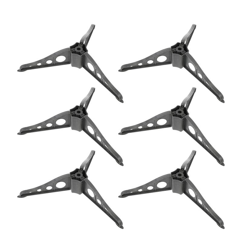 

Christmas Decorations 6Pcs Xmas Tree Stand Rack Unique For Fixing Black