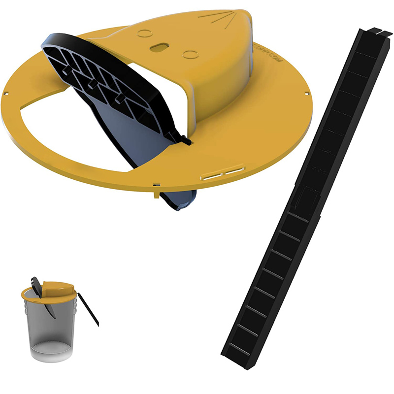 

Rat Trap Flip N Slide Bucket Lid Mouse Control Humane or Lethal Door Style Multi Catch Indoor Outdoor Auto Reset