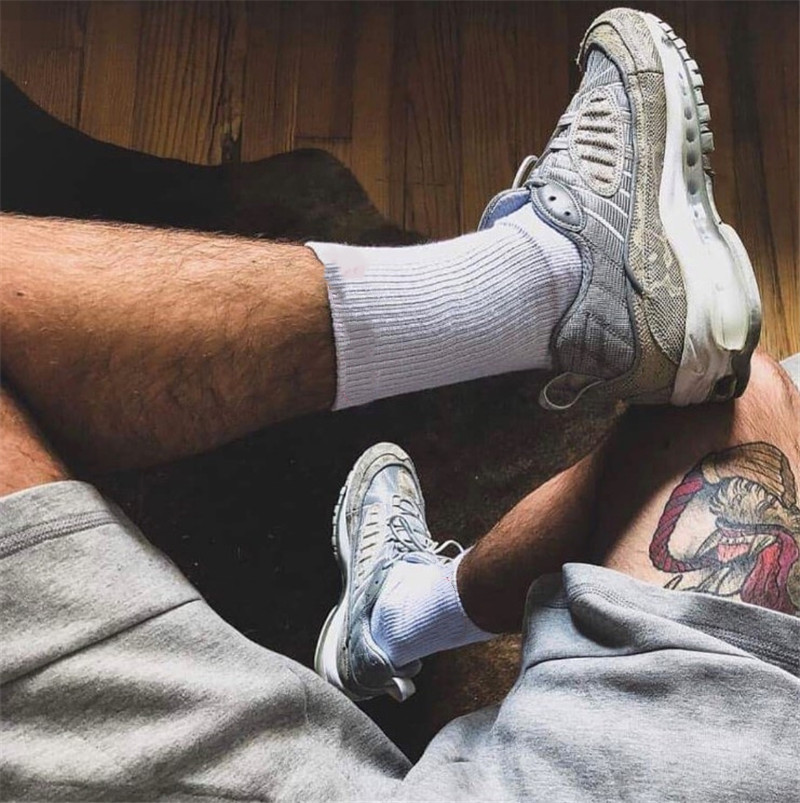 

2 Pairs Letter Socks Black White Hanes Crew Socking Towel Monochrome Sock Skateboard Basketball Sports Hosiery Stocking