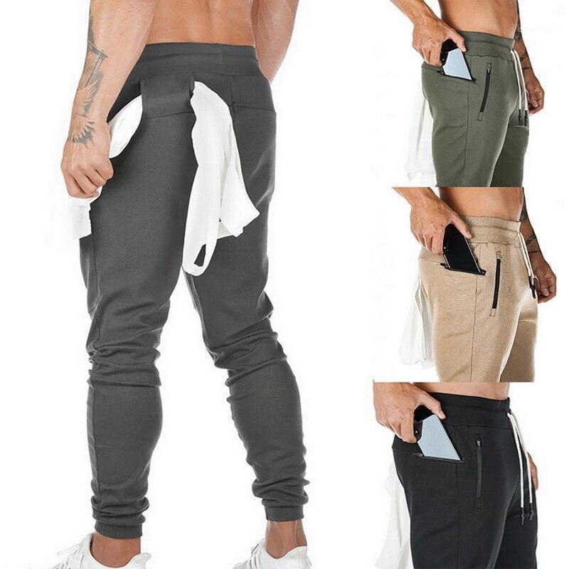 

Mens Joggers Casual Pants Fitness Men Sportswear Tracksuit Bottoms Skinny Gyms Jogger Track Drawstring Waist Trousers Men, Black